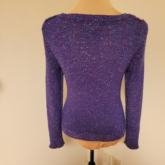 Modcloth Purple Open Knit Sweater - Picture 7 of 7